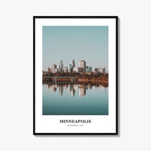 Minneapolis Print Nr. 3, Minneapolis Fotoposter, Minneapolis Reisewandkunst, Minneapolis Karte, Minneapolis Photography, Minnesota, USA