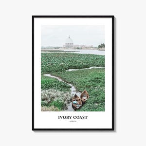 Ivory Coast Print, Ivory Coast Photo Poster, Ivory Coast Travel Wall Art, Ivory Coast Map Print, Ivory Coast Photography Print, Africa