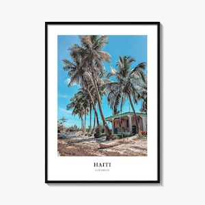 Haiti Print, Haiti Photo Poster, Haiti Travel Wall Art, Haiti Map Print, Haiti Photography Print, Haiti Wall Décor, Caribbean