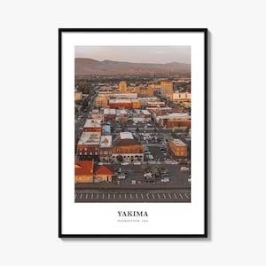 Yakima-print, Yakima-fotoposter, Yakima Travel Wall Art, Yakima-kaartafdruk, Yakima-fotografieprint, Yakima-muurdecoratie, Washington (VS)
