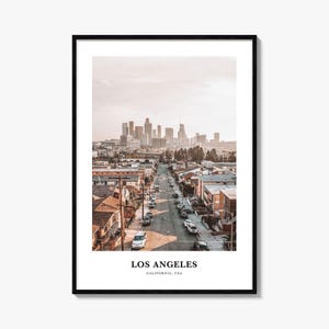 Los Angeles Print No 2, Los Angeles Photo Poster, Los Angeles Travel Wall Art, Los Angeles Map, Los Angeles Photography, California, USA