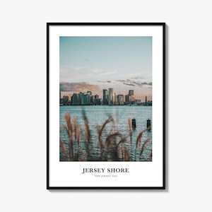 Jersey Shore Print, Jersey Shore Photo Poster, Jersey Shore Travel Wall Art, Jersey Shore Map, Jersey Shore Photography, New Jersey, USA