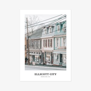 Ellicott City Print, Ellicott City Photo Poster, Ellicott City Travel Wall Art, Ellicott City Map Print, Ellicott City Print, Maryland, USA image 2