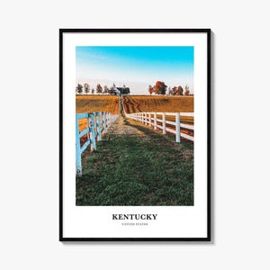 Kentucky Print, Kentucky Photo Poster, Kentucky Travel Wall Art, Kentucky Map Print, Kentucky Photography Print, Kentucky, United States