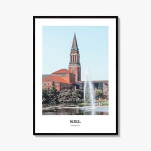 Kiel Print, Kiel Foto-Poster, Kiel Reise-Wandkunst, Kiel Karte Druck, Kiel Fotografie Druck, Kiel Wanddekor, Deutschland
