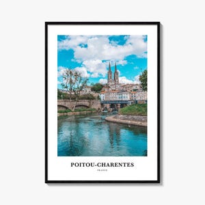 Poitou Charentes Print, Poitou-Charentes Photo Poster, Poitou-Charentes Travel Wall Art, Poitou Map Print, Poitou Photography Print, France