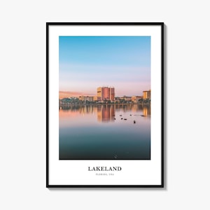 Lakeland Print, Lakeland Photo Poster, Lakeland Travel Wall Art, Lakeland Map Print, Lakeland Photography, Lakeland Wall Décor, Florida, USA