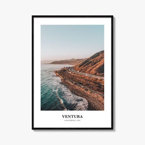 Ventura Print No 1, Ventura Photo Poster, Ventura Travel Wall Art, Ventura Map Print, Ventura Photography, Ventura Wall, California, USA