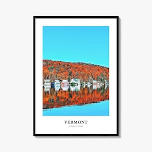 Vermont Print No 2, Vermont Foto Poster, Vermont Reise Wandkunst, Vermont Karte Druck, Vermont Fotografie, Vermont Wanddekoration, USA