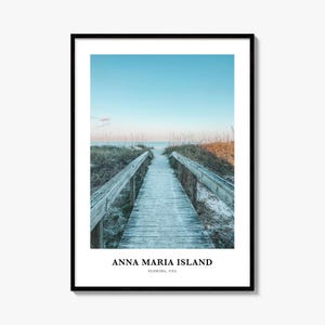 Anna Maria Island Print, Colorful Photo Poster, Travel Wall Art, Home Decor