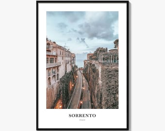 Sorrento Print Italy, Sorrento Photo Poster, Sorrento Travel Wall Art, Sorrento Map Print, Sorrento Photography Print, Sorrento Wall Décor