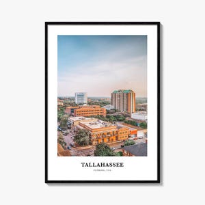 Tallahassee Print, Tallahassee Foto Poster, Tallahassee Reise Wandkunst, Tallahassee Kartendruck, Tallahassee Fotografie Druck, Florida, USA