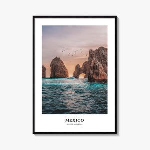 Mexico Print No 1, Mexico Photo Poster, Mexico Travel Wall Art, Mexico Map Print, Mexico Photography Print, Mexico Wall Décor, North America