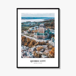 Impressão da Cidade de Quebec, Pôster de Fotografia da Cidade de Quebec, Arte de Parede de Viagem da Cidade de Quebec, Impressão de Mapa da Cidade de Quebec, Fotografia da Cidade de Quebec, Quebec, Canadá