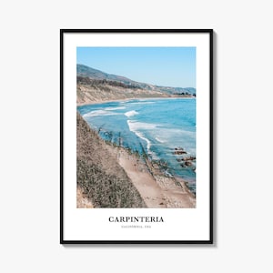 Carpinteria Print, Carpinteria Photo Poster, Carpinteria Travel Wall Art, Carpinteria Map Print, Carpinteria Photography, California, USA