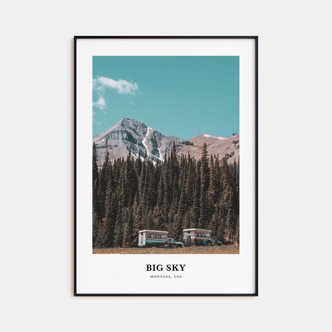 Big Sky Print, Big Sky Photo Poster, Big Sky Travel Wall Art, Big Sky ...