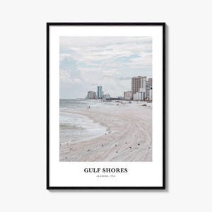 Gulf Shores print, Gulf Shores fotoposter, Gulf Shores reizen kunst aan de muur, Gulf Shores kaart print, Gulf Shores fotografie print, Alabama, VS