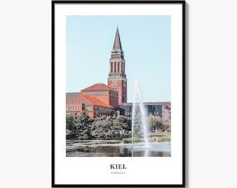 Kiel Print, Colorful Photo Poster, Travel Wall Art, Home Decor