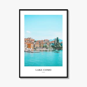 Comomeer print nr. 1, fotoposter Comomeer, Comomeer reizen kunst aan de muur, kaart Comomeer, fotografie Comomeer, Comomeer reizen muur decor, Comomeer, Italië