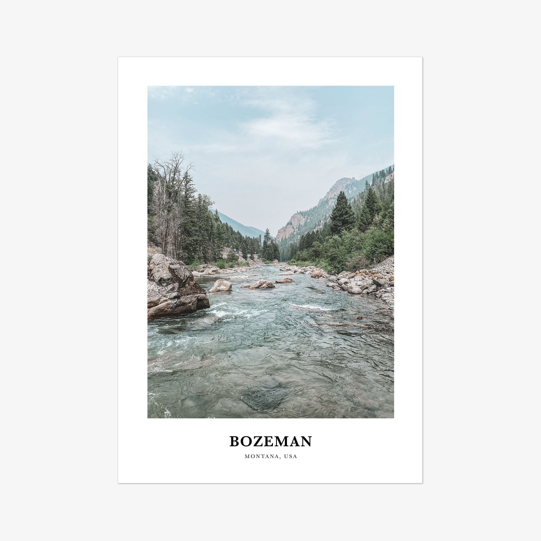 Bozeman Print, Bozeman Photo Poster, Bozeman Travel Wall Art, Bozeman Map Print, Bozeman