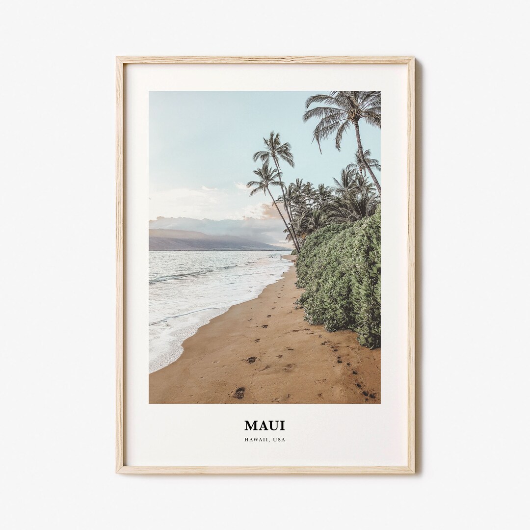 Maui Print, Maui Foto Poster, Maui Reise Wandkunst, Maui Karte Druck