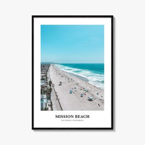 Mission Beach Photography Print: San Diego Travel Wall Art