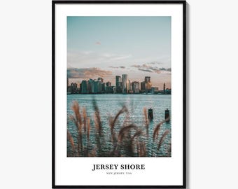 Jersey Shore Print, Colorful Photo Poster, Travel Wall Art, Home Decor