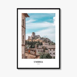 Umbria Print, Umbria Photo Poster, Umbria Travel Wall Art, Umbria Map Print, Umbria Photography Print, Umbria Wall Décor, Italy