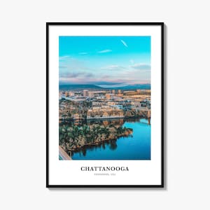 Chattanooga Print, Chattanooga Photo Poster, Chattanooga Travel Wall Art, Chattanooga Map Print, Chattanooga Photography, Tennessee, USA