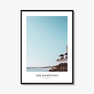 The Hamptons Print, The Hamptons Photo Poster, The Hamptons Travel Wall Art, The Hamptons Map Print, The Hamptons Photography, New York, USA