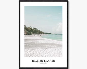 Cayman Islands Print, Cayman Islands Photo Poster, Cayman Islands Travel Wall Art, Cayman Islands Map Print, Photography Print, Caribbean
