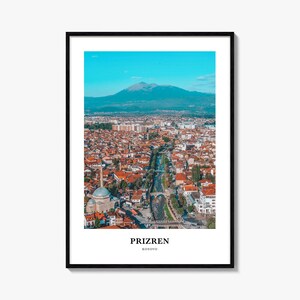 Prizren Print No 1, Prizren Photo Poster, Prizren Travel Wall Art, Prizren Map Print, Prizren Photography Print, Prizren Wall Décor, Kosovo