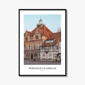 Bergisch Gladbach Print, Bergisch Gladbach Photo Poster, Bergisch Gladbach Travel Wall Art, Bergisch Map Print, Photography Print, Germany