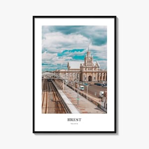 Brest Print, Brest Photo Poster, Brest Travel Wall Art, Brest Map Print, Brest Photography Print, Brest Wall Décor, France