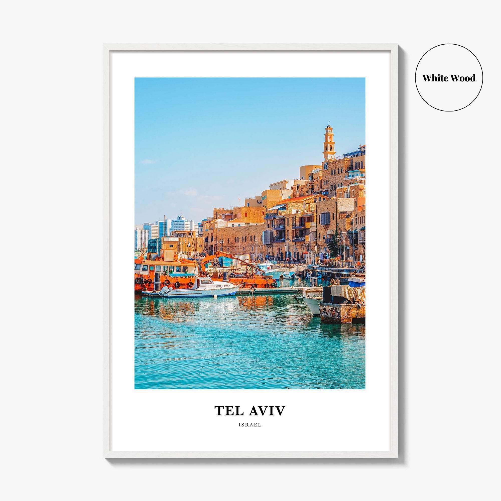 Tel Aviv Photo Print, Israel Travel Poster, Jaffa Clock Tower Wall