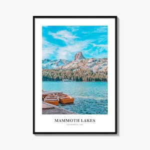 Mammoth Lakes Print, Mammoth Lakes Photo Poster, Mammoth Lakes Travel Wall Art, Mammoth Lakes Map Print, Mammoth Lakes, California, USA