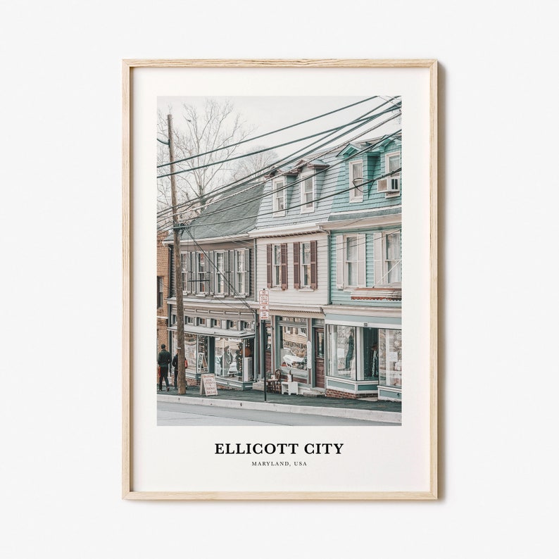 Ellicott City Print, Ellicott City Photo Poster, Ellicott City Travel Wall Art, Ellicott City Map Print, Ellicott City Print, Maryland, USA image 1