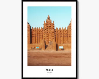 Mali Print, Colorful Photo Poster, Travel Wall Art, Home Decor