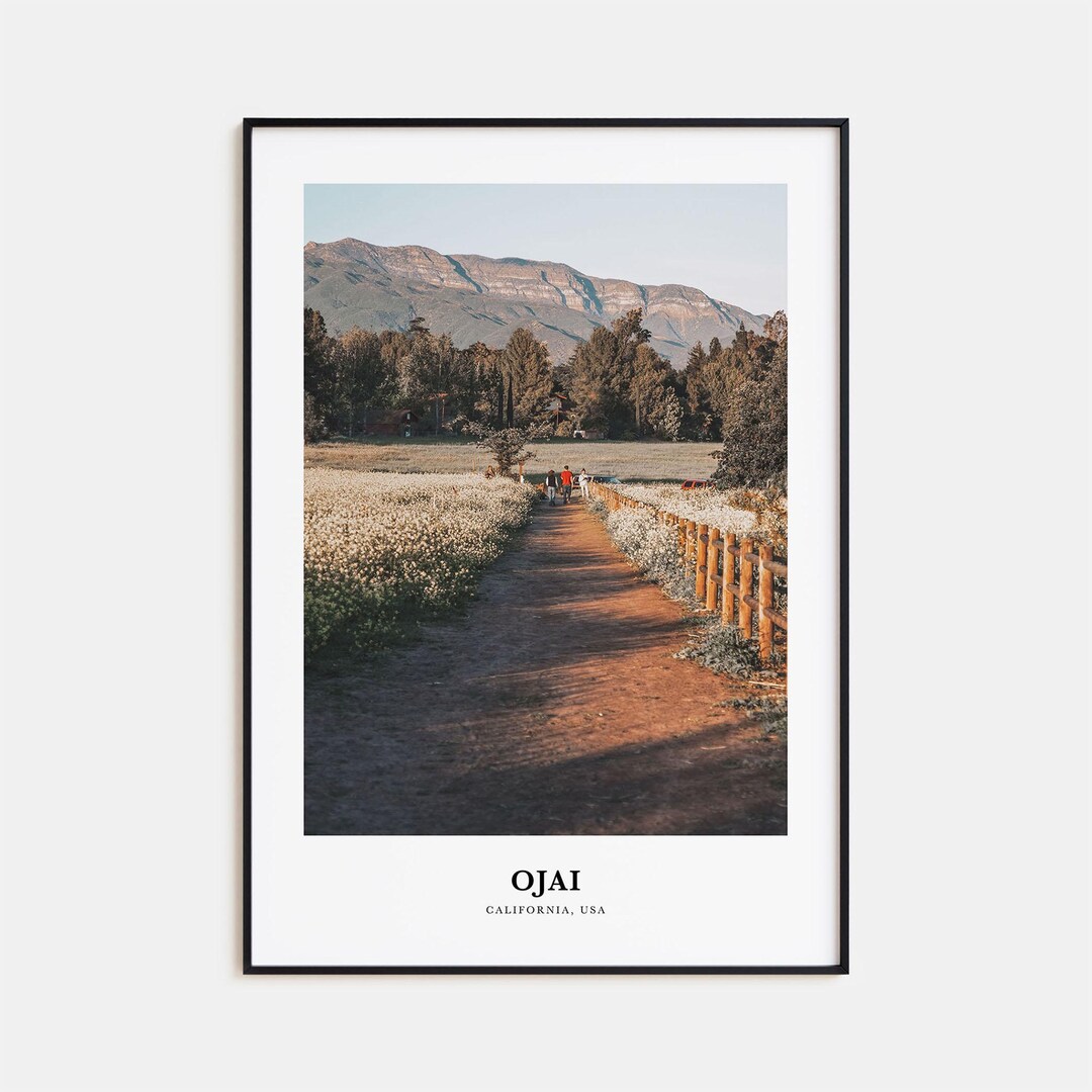Ojai Print, Ojai Photo Poster, Ojai Travel Wall Art, Ojai Map Print ...