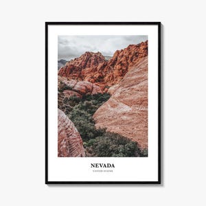 Nevada Print, Nevada Photo Poster, Nevada Travel Wall Art, Nevada Map Print, Nevada Photography Print, Nevada Wall Décor, United States