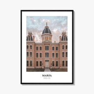 Marfa Print, Marfa Photo Poster, Marfa Travel Wall Art, Marfa Map Print, Marfa Photography Print, Marfa Wall Décor, Texas, USA