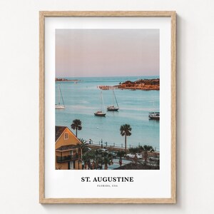 St. Augustinus-Druck, farbenfrohes Fotoposter, Reise-Wandkunst, Wohndekoration