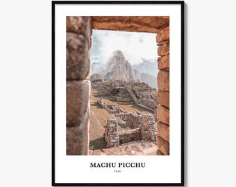 Machu Picchu Fotografie Druck: Reise Wandkunst, Peru