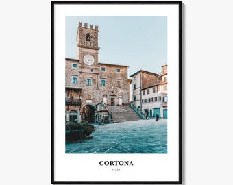Cortona Print, Cortona Photo Poster, Cortona Travel Wall Art, Cortona Map Print, Cortona Photography Print, Cortona Wall Décor, Italy