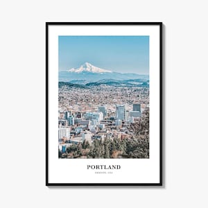 Portland Print Oregon No 2, Portland Photo Poster, Portland Travel Wall Art, Portland Map, Portland Photography, Portland Wall Décor, USA