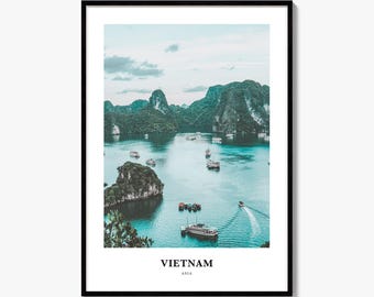 Impressão do Vietnã, pôster fotográfico colorido, arte de parede para viagem, decoração para casa