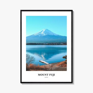 Mount Fuji-print, Mount Fuji-fotoposter, Mount Fuji Travel Wall Art, Mount Fuji-kaartprint, Mount Fuji-fotografieprint, Mount Fuji, Japan
