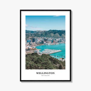 Wellington Print, Wellington Photo Poster, Wellington Travel Wall Art, Wellington Map Print, Wellington Photography Print, New Zealand
