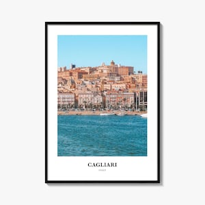 Cagliari Print, Cagliari Photo Poster, Cagliari Travel Wall Art, Cagliari Map Print, Cagliari Photography Print, Cagliari Wall Décor, Italy