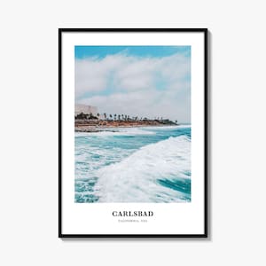 Carlsbad Print No 1, Carlsbad Photo Poster, Carlsbad Travel Wall Art, Carlsbad Map Print, Carlsbad Photography, Carlsbad, California, USA